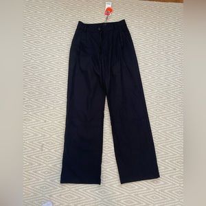 Wide Leg High Waisted Trouser